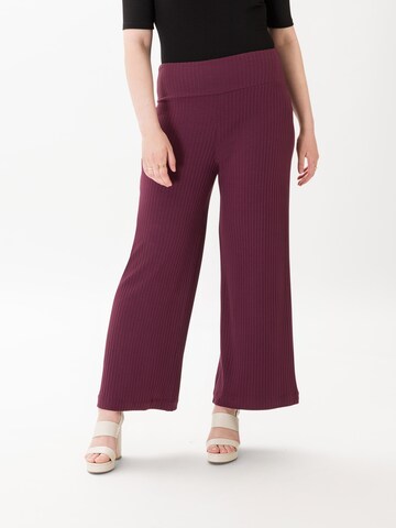 Les Lunes Wide leg Broek 'Michelle' in Lila: voorkant