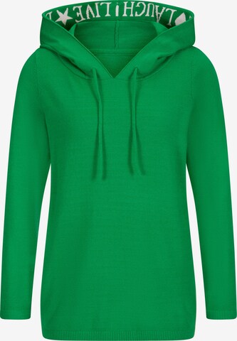 Pull-over heine en vert : devant