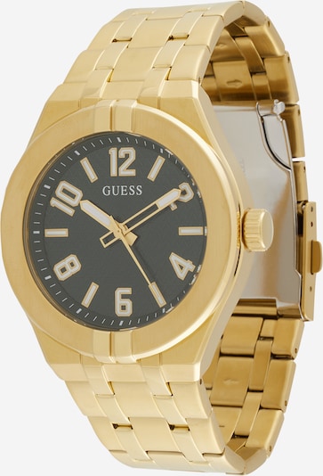 GUESS Analoguhr in gold / tanne, Produktansicht