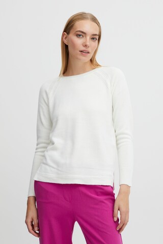 Pull-over 'BYMALEA' b.young en blanc : devant