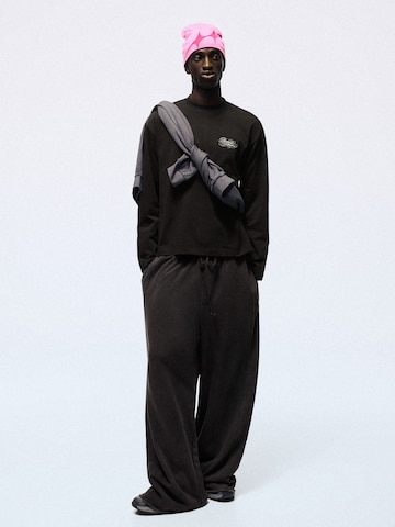 Bershka Tričko – hnědá