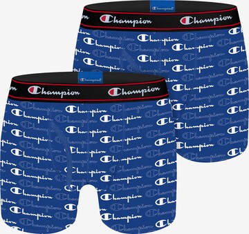 Champion Authentic Athletic Apparel Boxershorts ' Champions  ' in Blauw: voorkant