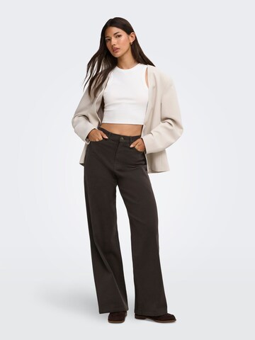 ONLY Wide Leg Jeans 'ONLMadison' in Braun: Vorderseite