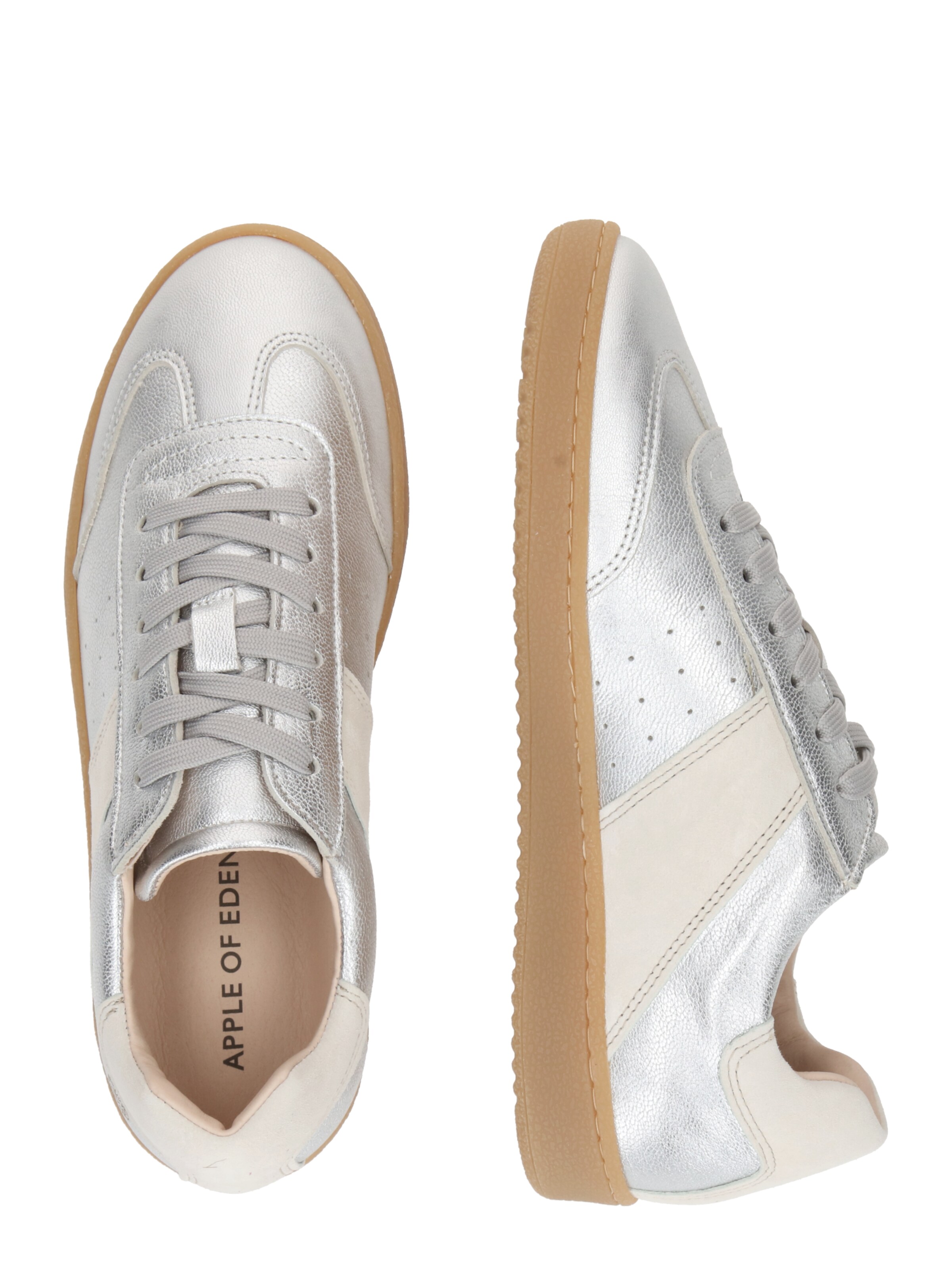 Sneaker low 'SAPHIR' de la Apple of Eden pe argintiu