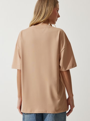 T-shirt oversize Happiness İstanbul en beige