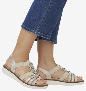 REMONTE Sandals in Beige: front