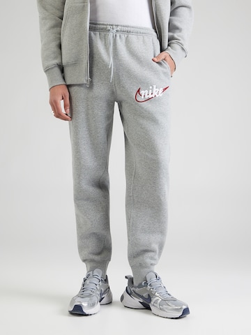 Nike Sportswear Конический (Tapered) Штаны 'CLUB' в Серый: спереди