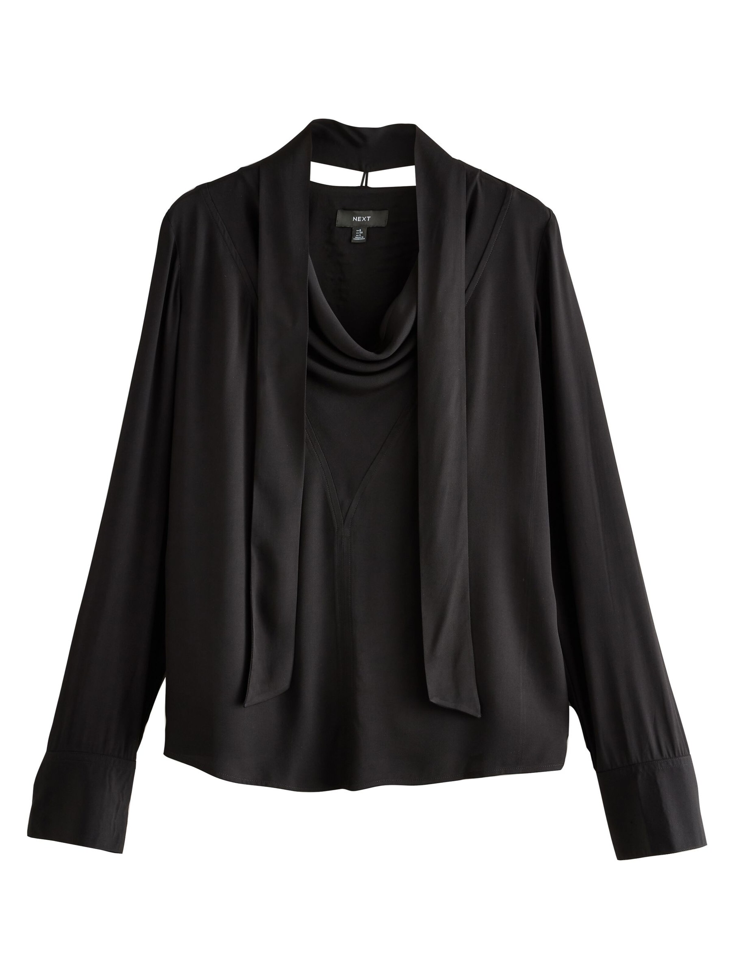 Next Bluse in Schwarz: Vorderseite