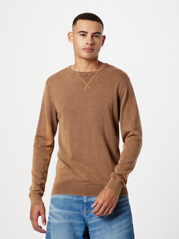 Pull-over BLEND en marron : devant