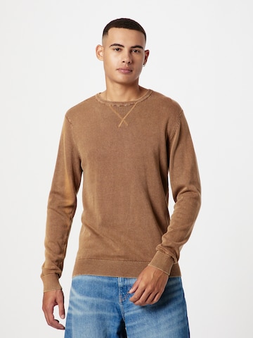 Pull-over BLEND en marron : devant