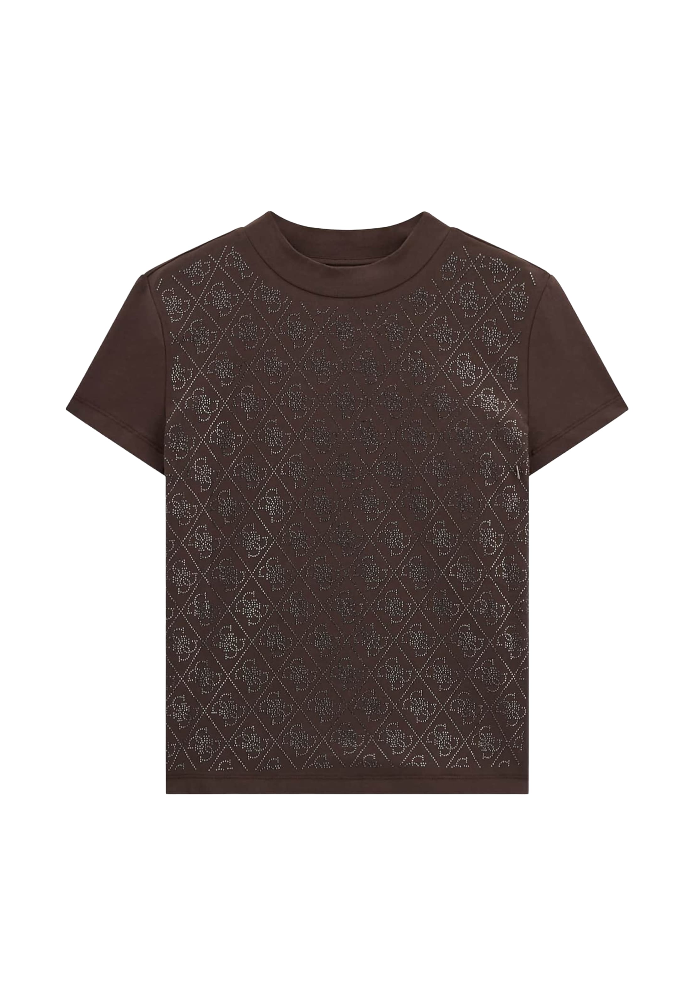 GUESS Футболка в Коричневый: спереди