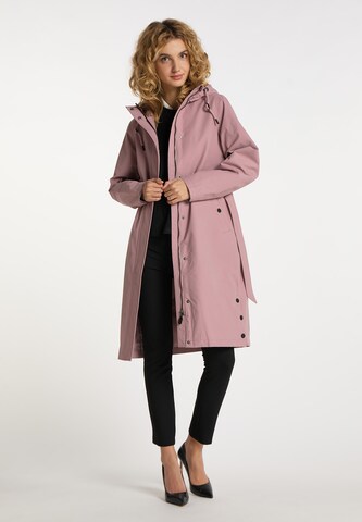 rožinė DreiMaster Klassik Demisezoninis paltas