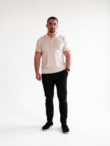 INSPR Shirt 'Lucian Zip' in White