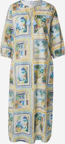 Robe Emily Van Den Bergh en jaune : devant