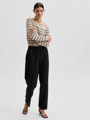 Trousers with creases 'Aletta'