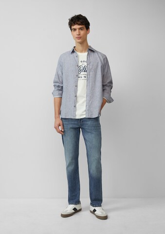 s.Oliver Regular fit Button Up Shirt in Blue