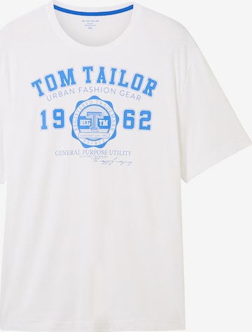 TOM TAILOR Men + Футболка в Белый: спереди