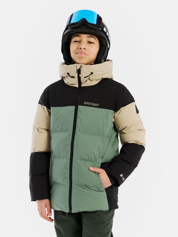 PROTEST Athletic Jacket 'PRTJustin JR' in Green: front