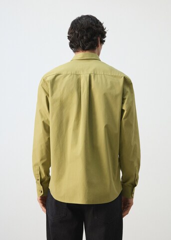 MANGO MAN Regular fit Button Up Shirt 'Marga' in Green