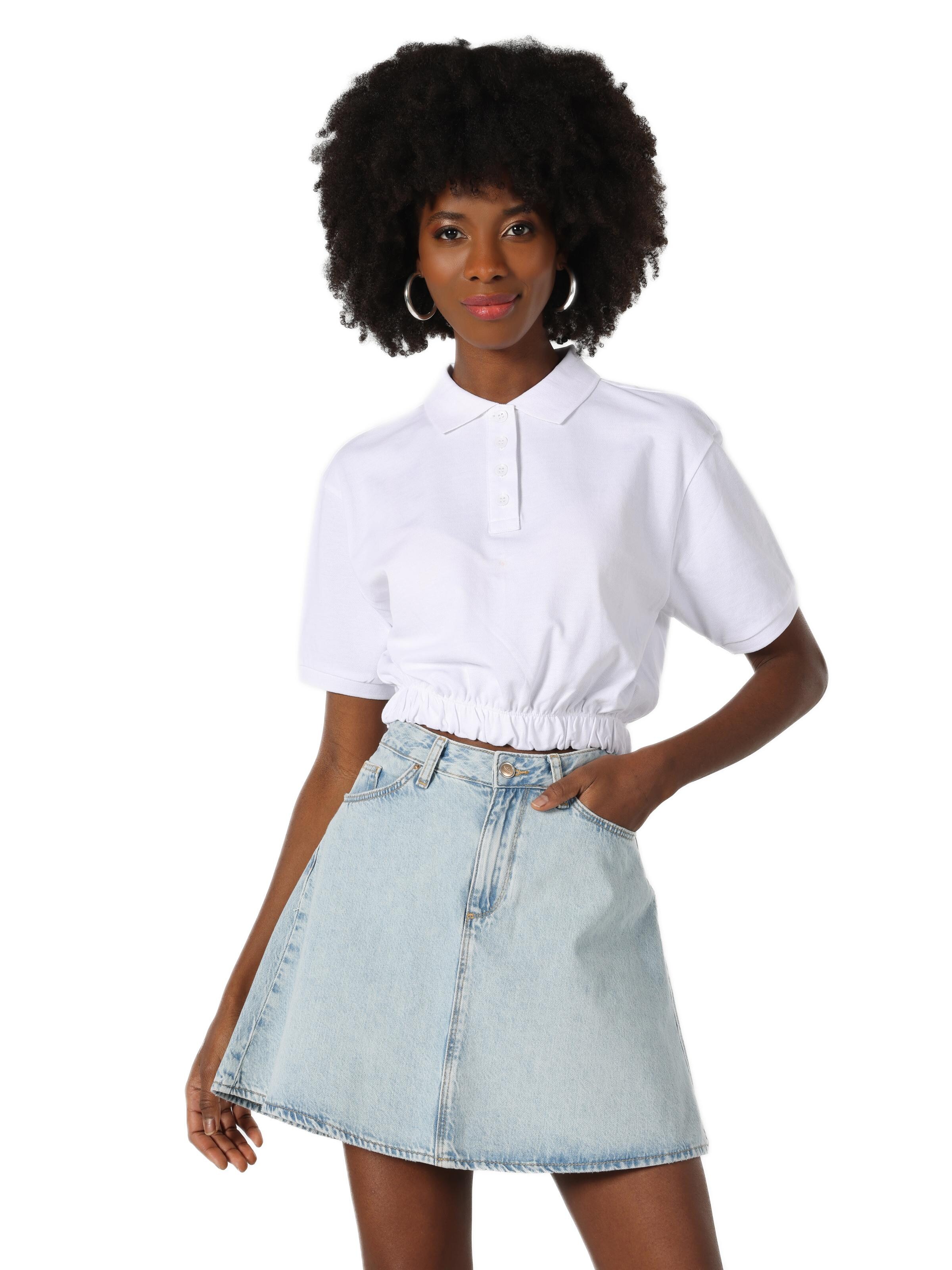 Colin's Shirt in Wit: voorkant