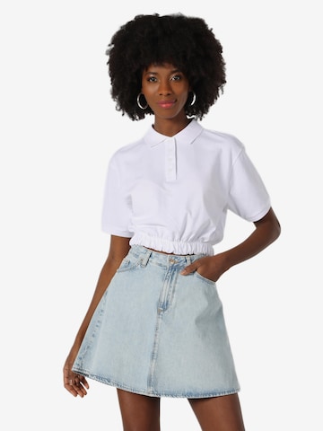 T-shirt Colin's en blanc : devant