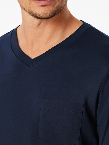 SCHIESSER Pyjama lang ' Fine Interlock ' in Blauw