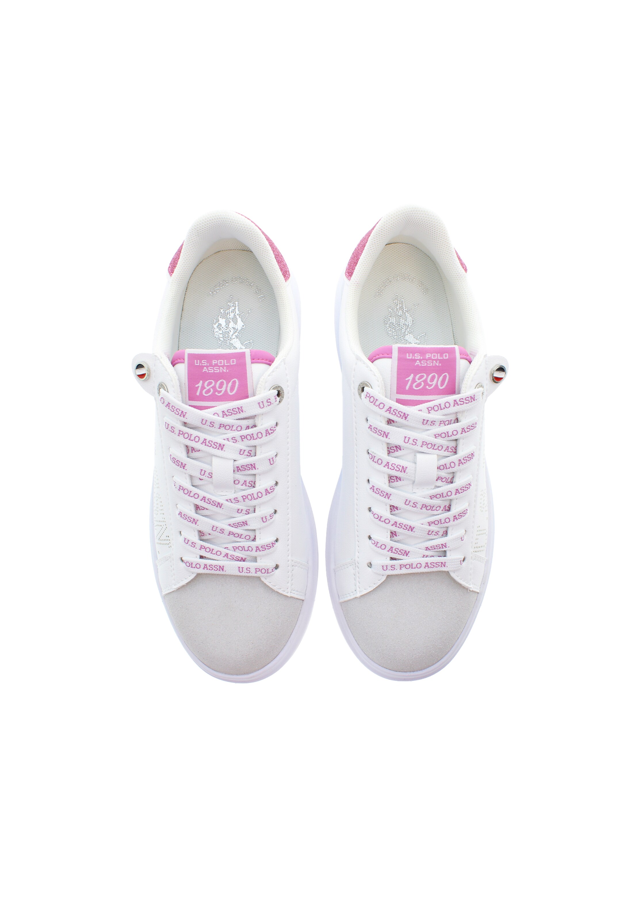 Baskets basses U.S. POLO ASSN. en blanc