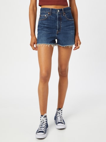 LEVI'S ® Szabványos Farmer 'Ribcage Short' - kék: elől