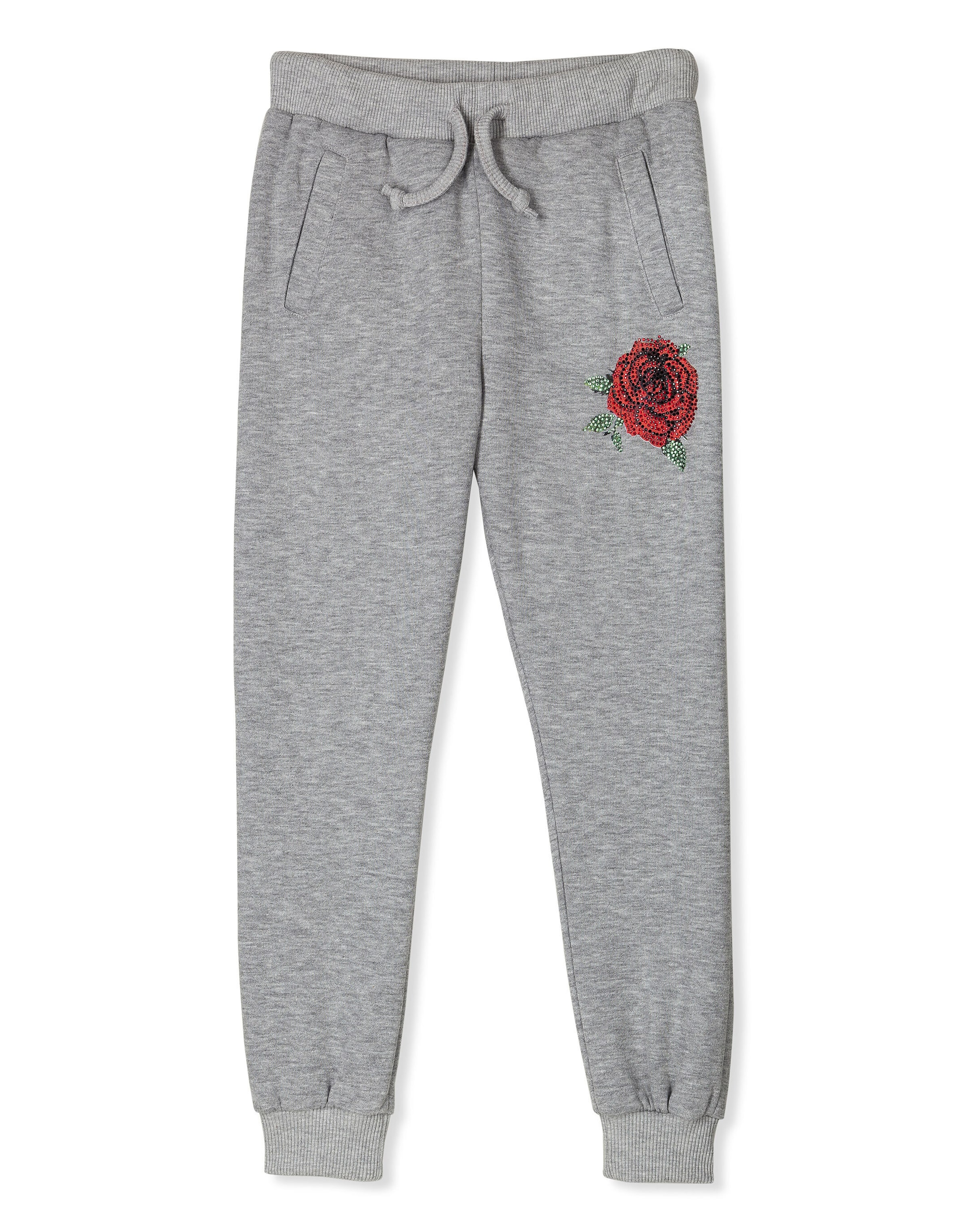 Philipp Plein - Tapered Calças em cinzento: frente