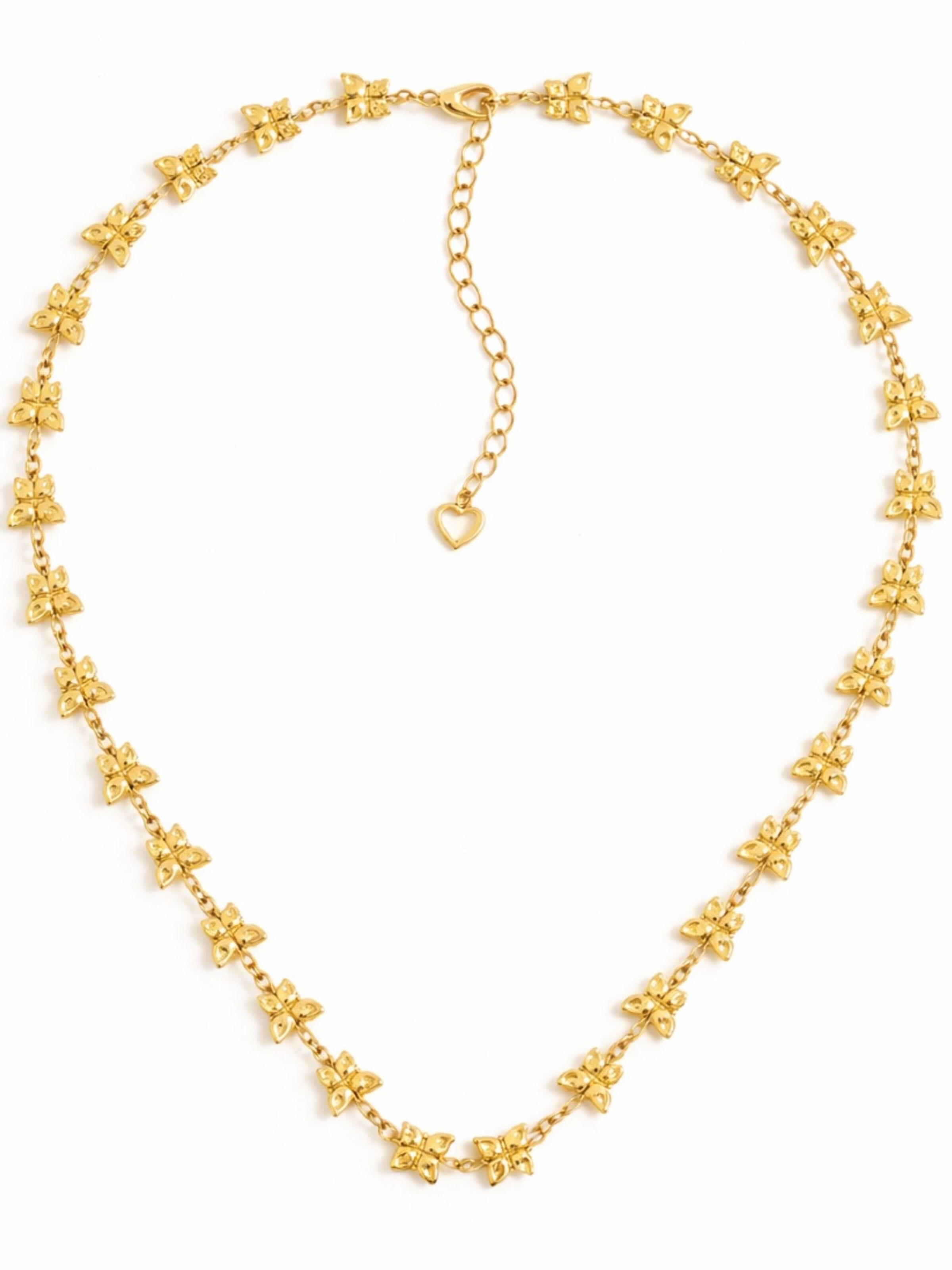 BS Schmuckdesign Necklace 'Butterfly Glow' in Gold: front