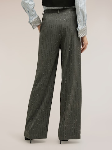 MOTIVI Wide leg Broek in Grijs