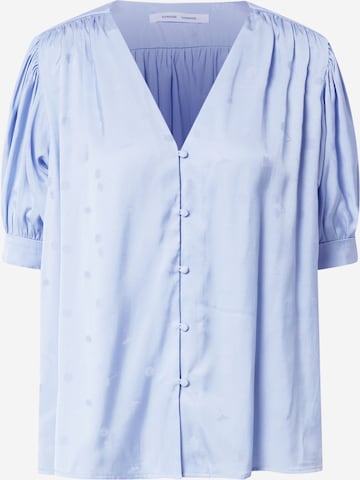 Samsøe Samsøe - Blusa 'Jetta' em azul: frente