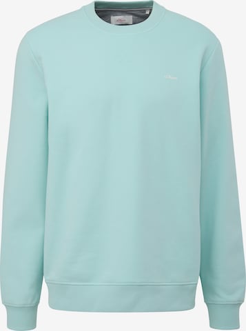 s.Oliver Sweatshirt in Blauw: voorkant