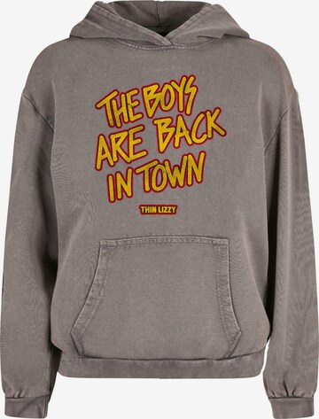 Sweat-shirt 'Thin Lizzy - The Boys Stacked' Merchcode en gris : devant