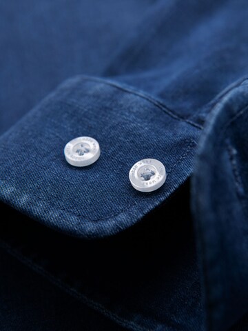 Ombre Slim fit Overhemd 'OM-SHDS-0180' in Blauw