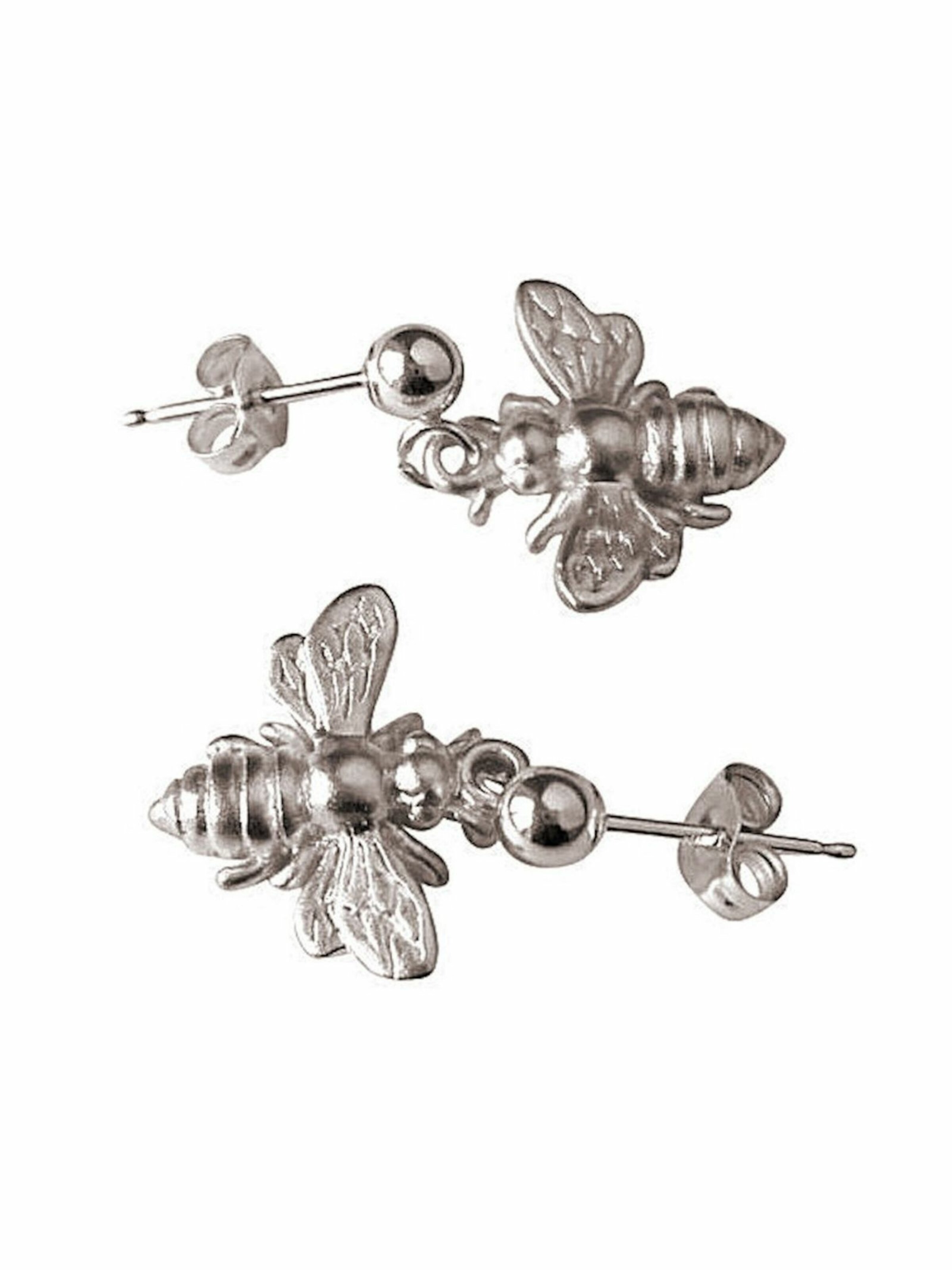 Gemshine Ohrringe 'Biene BEE' in Silber