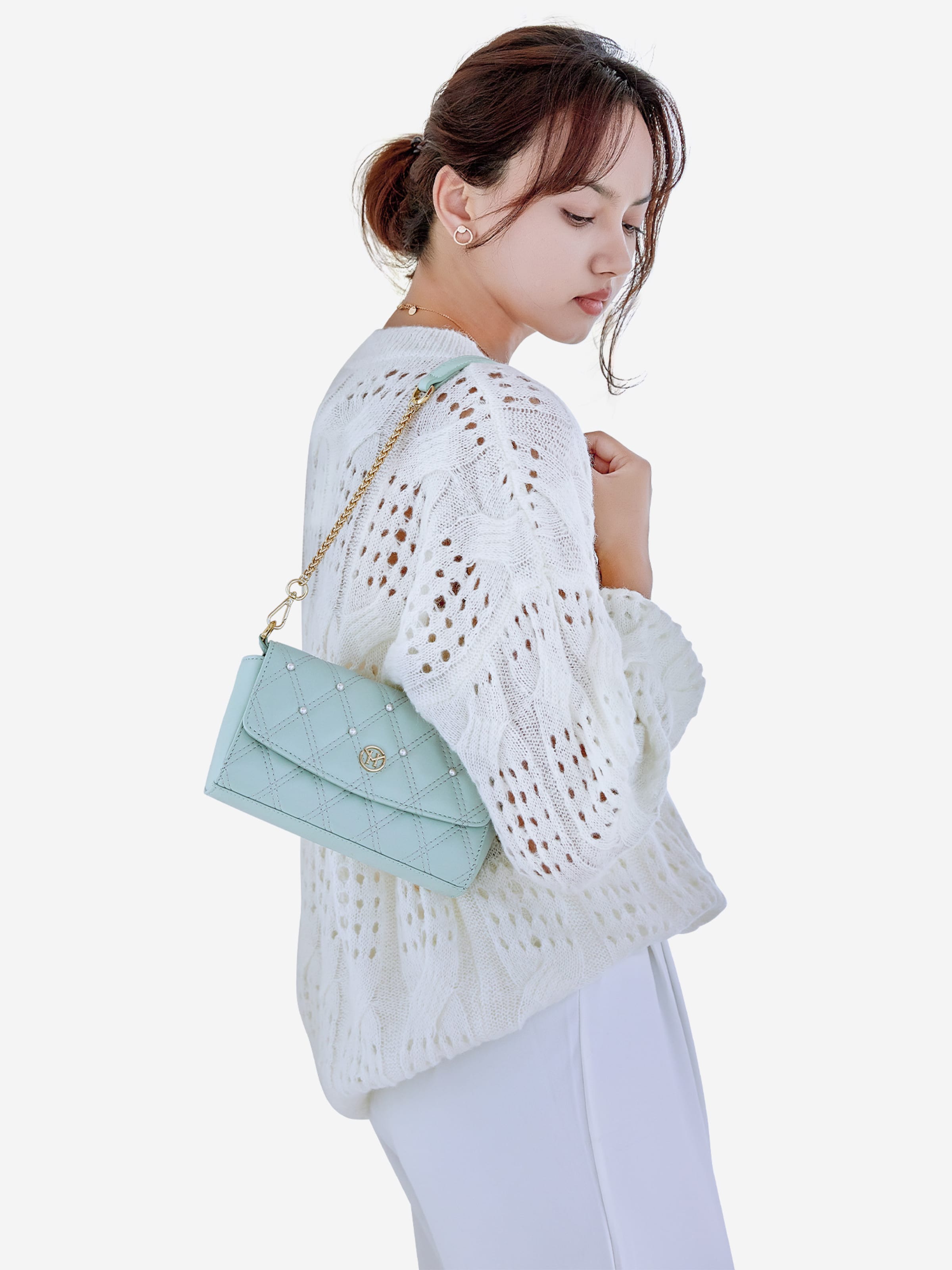 Victoria Hyde Shoulder bag 'Pearl Bag' in Green