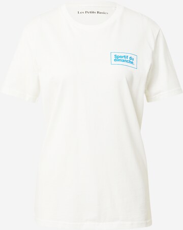 T-shirt Les Petits Basics en blanc : devant