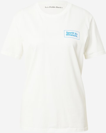 Les Petits Basics T-shirt i vit: framsida