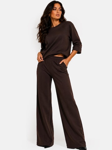 REGINA FASHION Trenirka za tek 'Elegant Tracksuit' | rjava barva