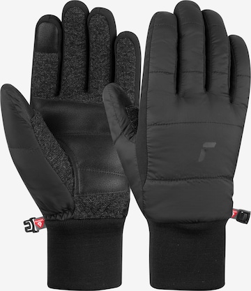 REUSCH Full Finger Gloves 'Stratos TOUCH-TEC™' in Black: front