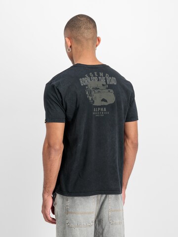 Maglietta 'Legend' di ALPHA INDUSTRIES in nero: frontale