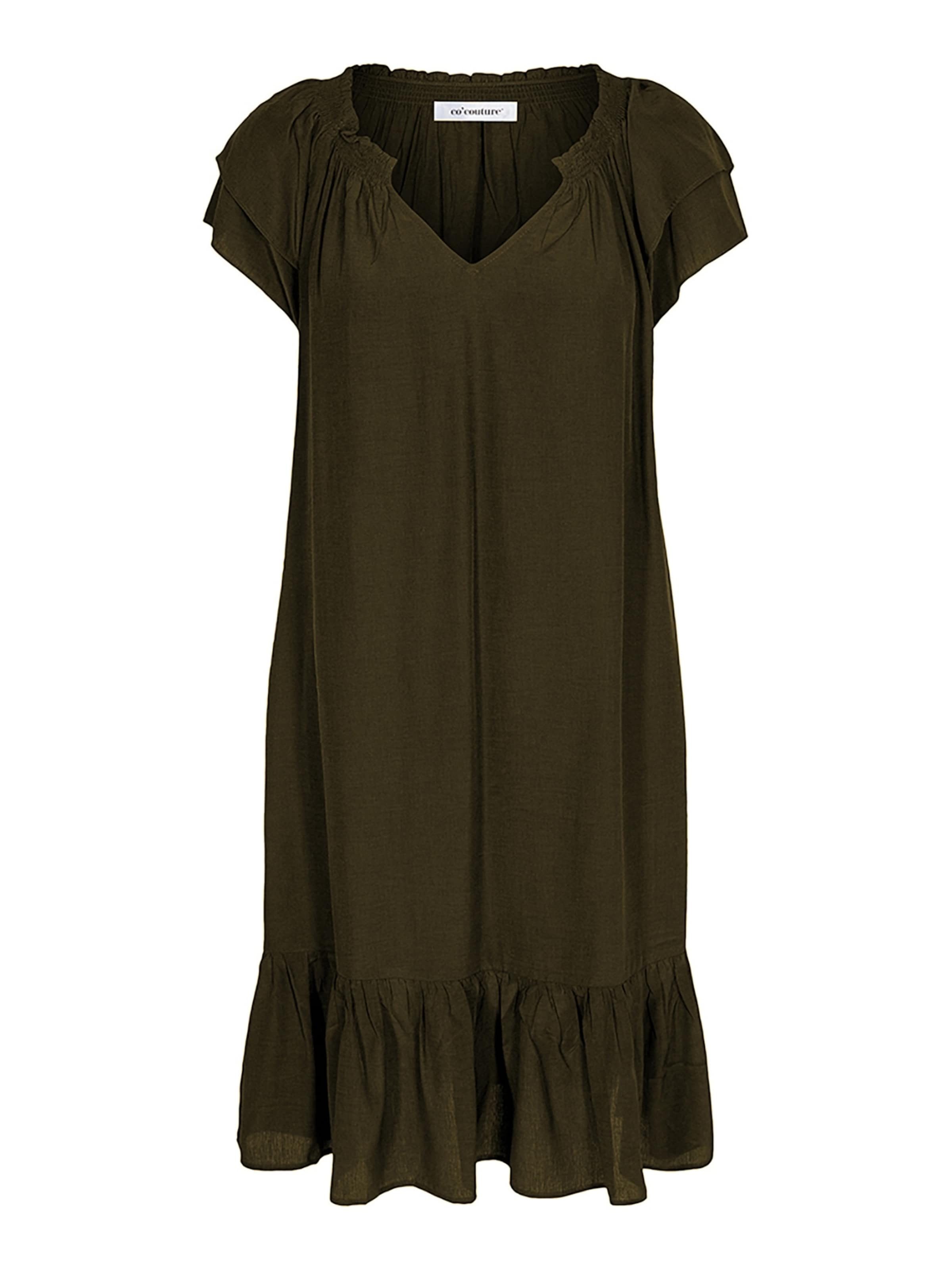 Robe 'Sunrise' co'couture en vert : devant