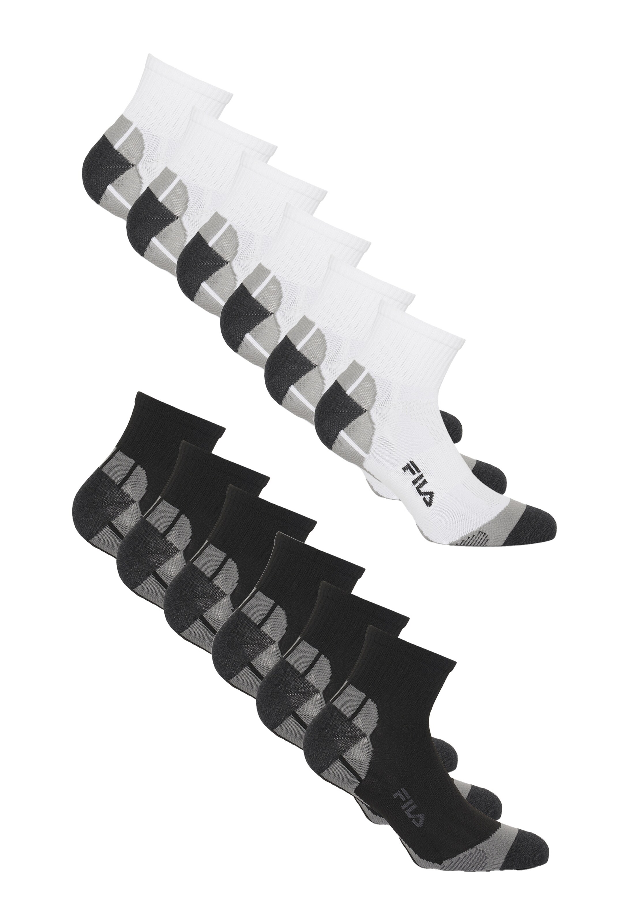 FILA Athletic Socks in Black: front
