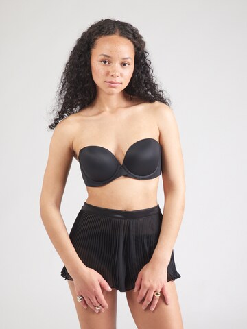Calvin Klein Underwear Push-up Bra in Black: front