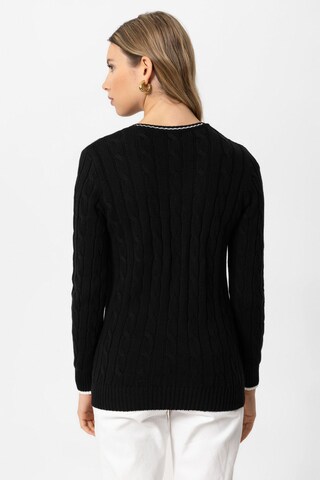 DENIM CULTURE Sweater 'HANNAH' in Black