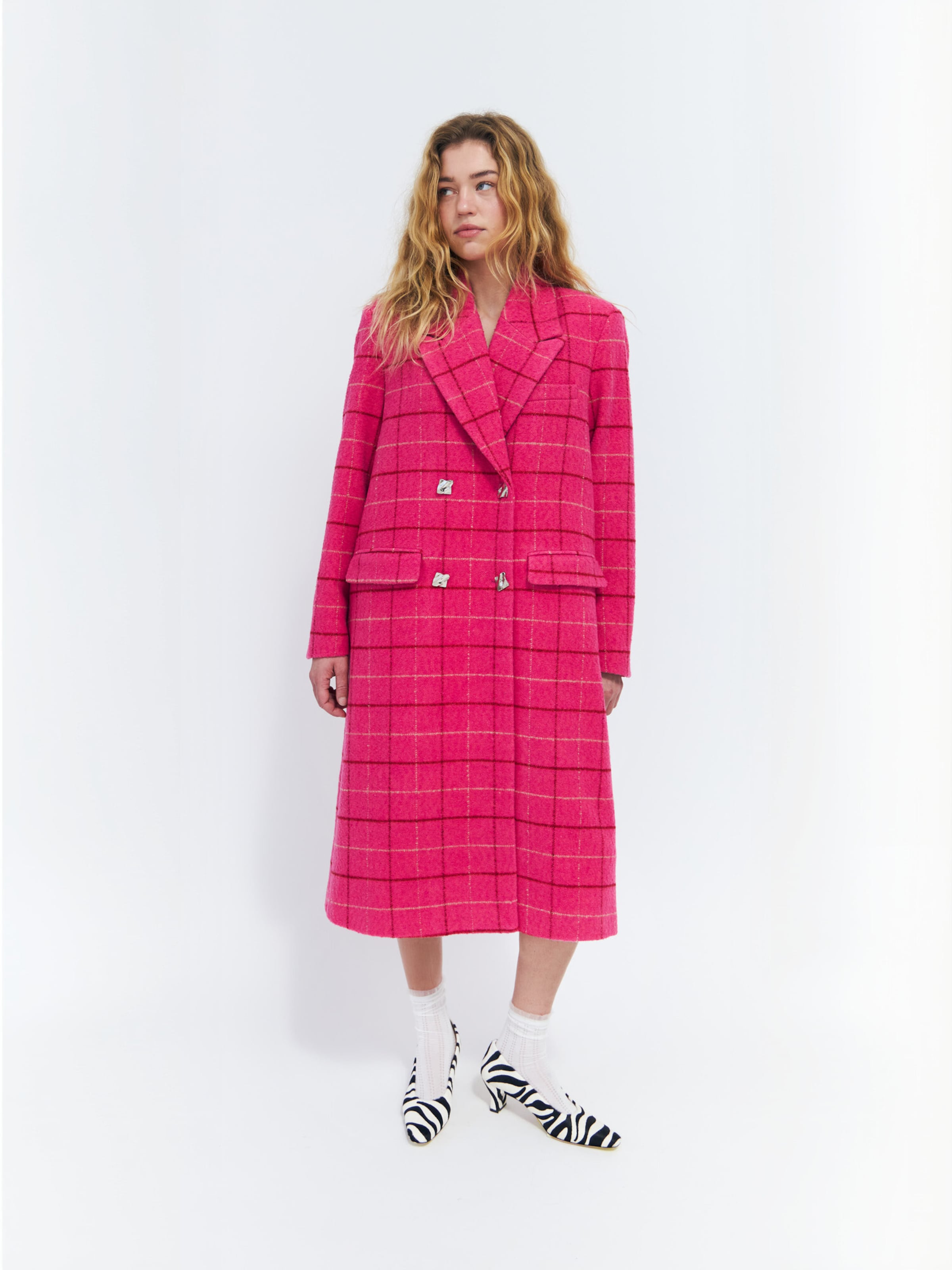 Crās - Chaqueta de invierno ' Slonecras ' en rosa: frente