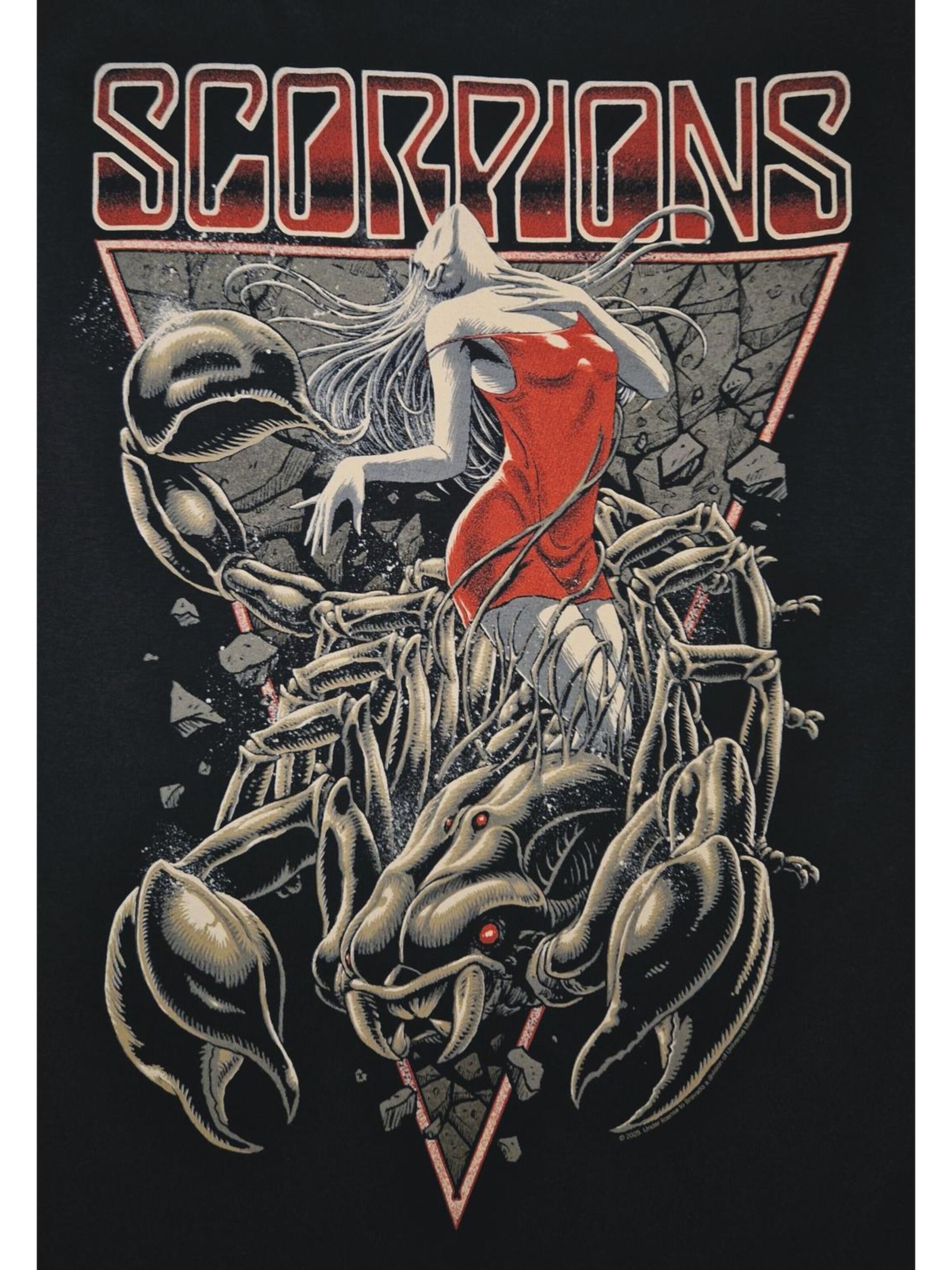 Scorpions - Camiseta 'Scorpions Hurricane T-Shirt' en negro