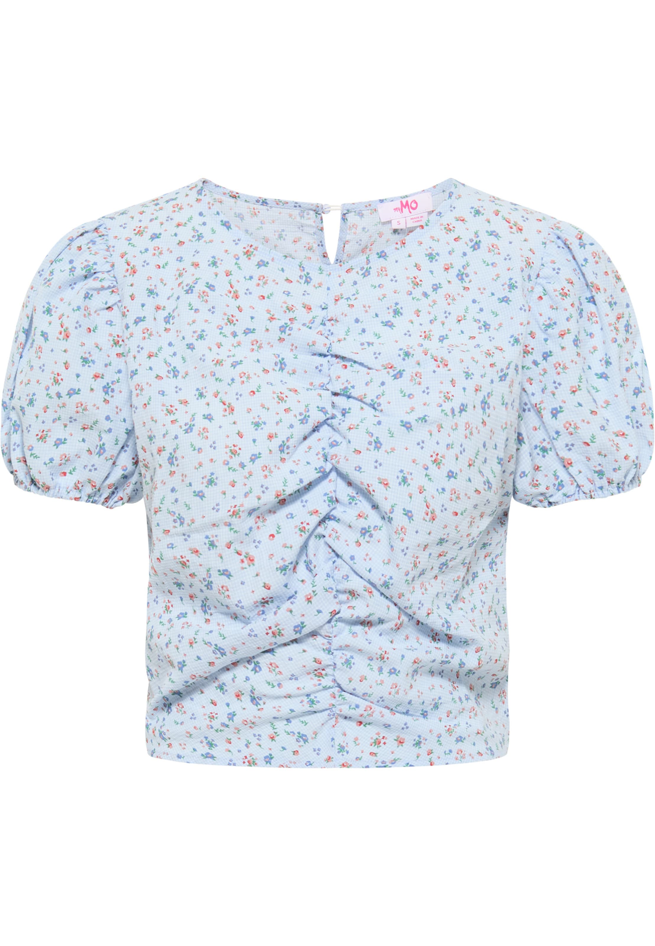 Frauen Blusen & Tuniken MYMO Bluse in Rauchblau, Hellblau - RA19329 Frauen Blusen & Tuniken MYMO Bluse in Rauchblau, Hellblau - RA19329