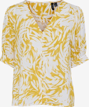 VERO MODA Blouse 'Ani Bea' in Geel: voorkant